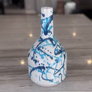 Anthropologie Grey and Blue Vase